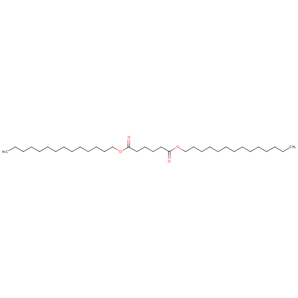 Ditetradecyl adipate structural formula