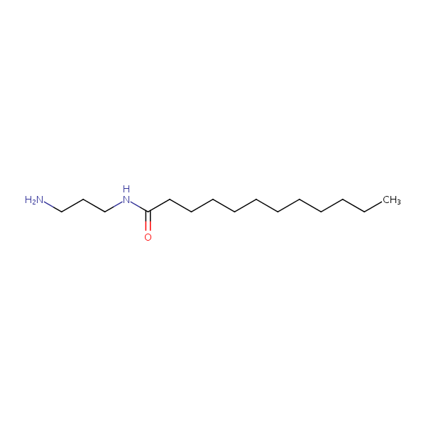 Dodecanamide, N-(3-aminopropyl)- structural formula