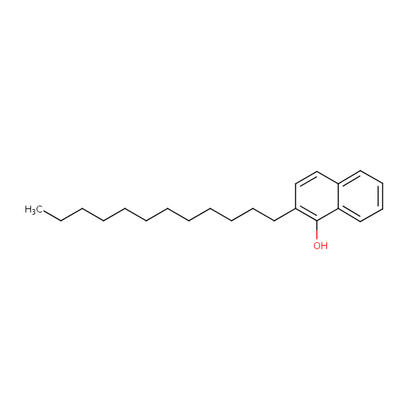 Dodecyl-1-naphthol structural formula