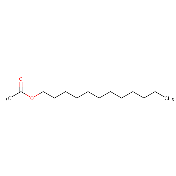 Dodecyl acetate structural formula