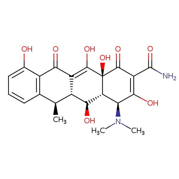 Doxycycline structural formula