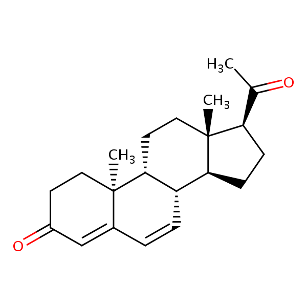 Dydrogesterone structural formula