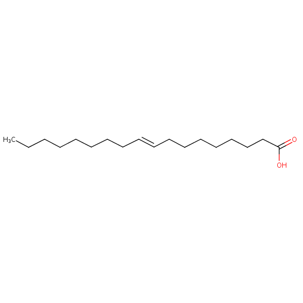 (E)-9-Octadecenoic acid structural formula