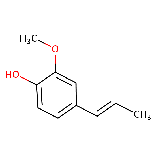 (E)-Isoeugenol structural formula