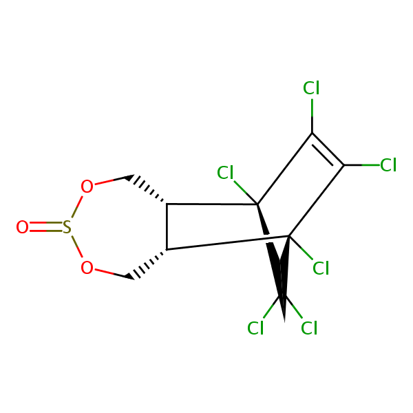 Endosulfan I structural formula