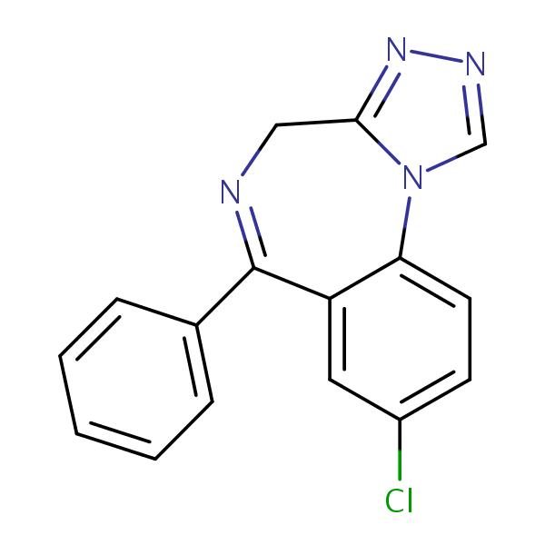 Estazolam structural formula