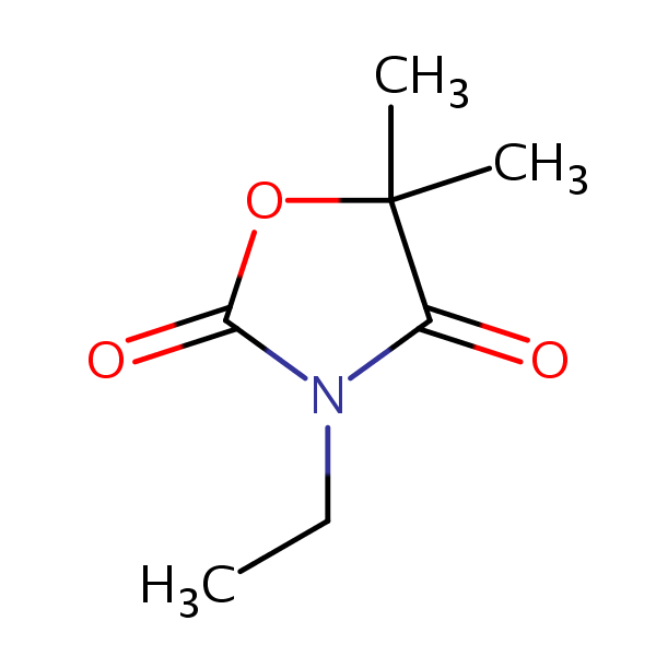 Ethadione structural formula