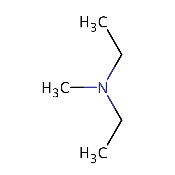 Ethanamine, N-ethyl-N-methyl- structural formula