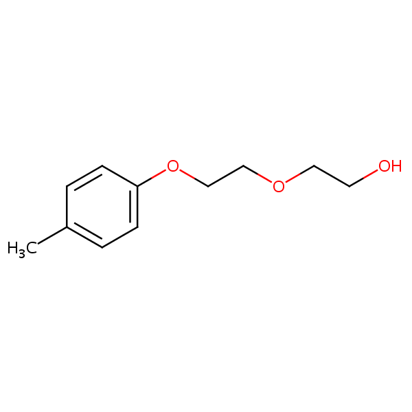 Ethanol, 2-[2-(4-methylphenoxy)ethoxy]- structural formula