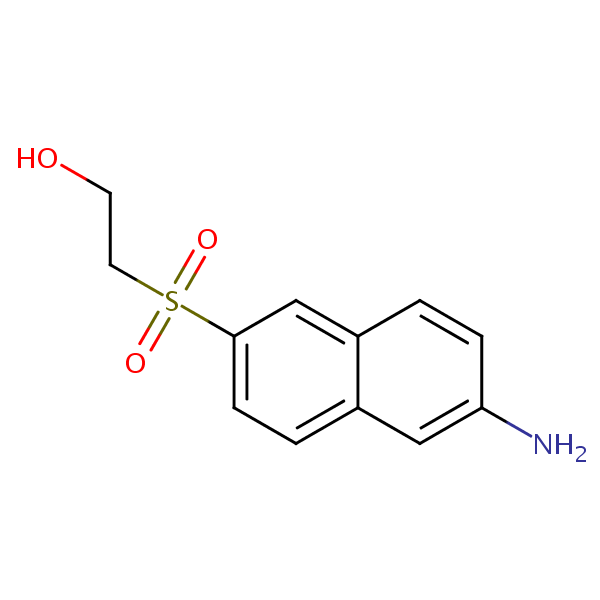 Ethanol, 2-[(6-amino-2-naphthalenyl)sulfonyl]- structural formula