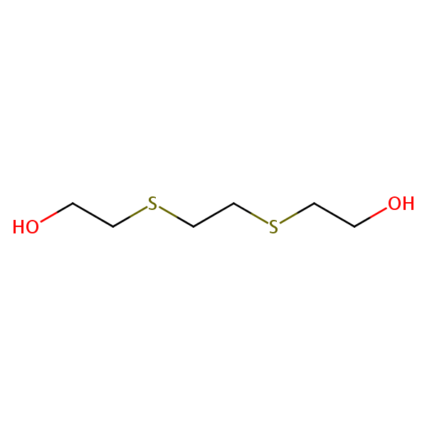 Ethanol, 2,2’-[1,2-ethanediylbis(thio)]bis- structural formula