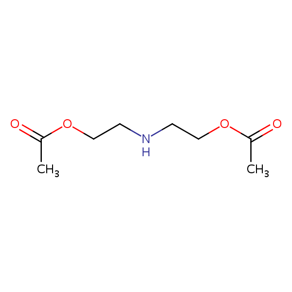 Ethanol, 2,2’-iminobis-, diacetate (ester) structural formula