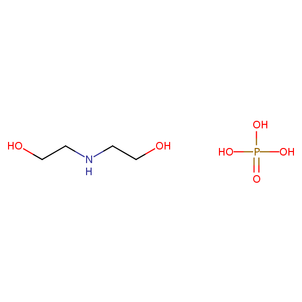 Ethanol, 2,2’-iminobis-, phosphate (salt) structural formula