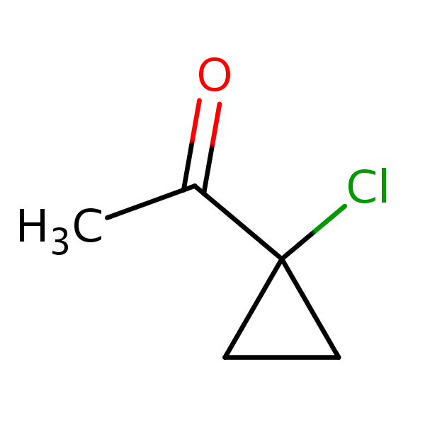 Ethanone, 1-(1-chlorocyclopropyl)- structural formula