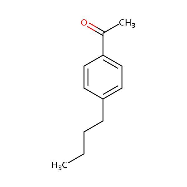 Ethanone, 1-(4-butylphenyl)- structural formula