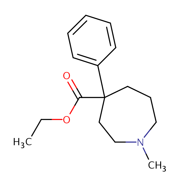 Ethoheptazine structural formula