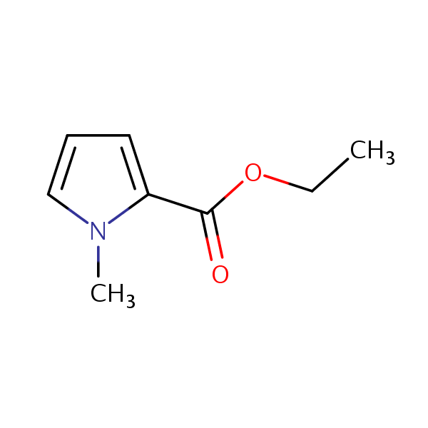 Ethyl 1-methylpyrrole-2-carboxylate structural formula