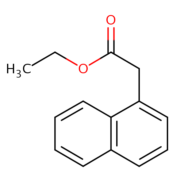Ethyl 1-naphthaleneacetate structural formula