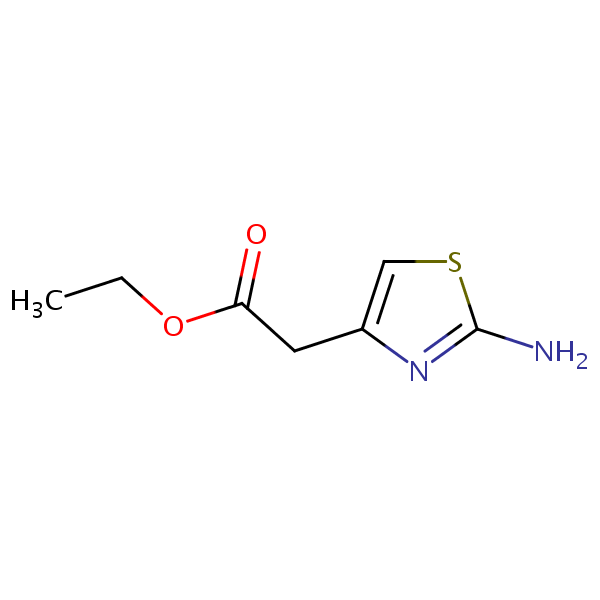 Ethyl 2-aminothiazol-4-acetate structural formula