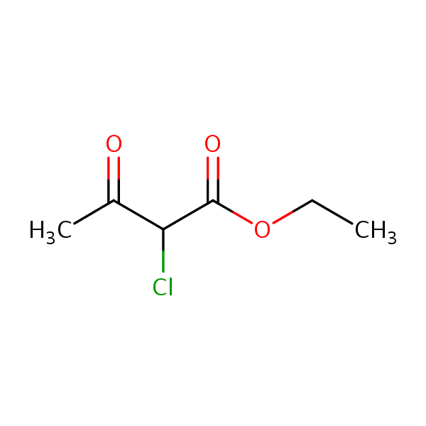 Ethyl 2-chloroacetoacetate structural formula