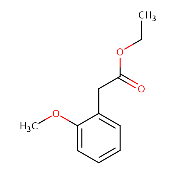 Ethyl (2-methoxyphenyl)acetate structural formula