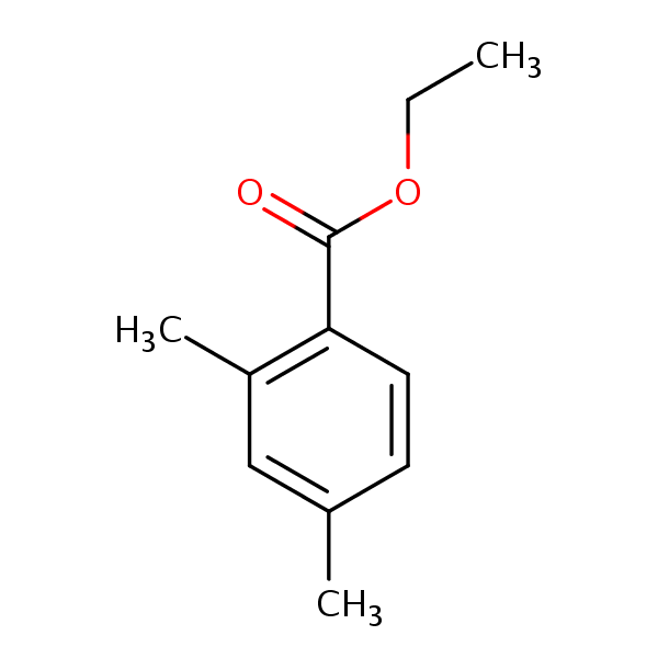 Ethyl 2,4-dimethylbenzoate structural formula
