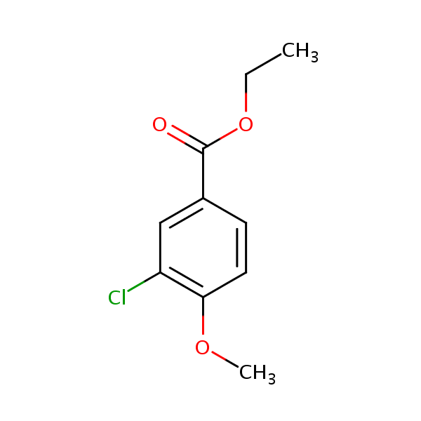 Ethyl 3-chloro-p-anisate structural formula
