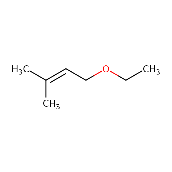 Ethyl 3-methyl-2-butenyl ether structural formula