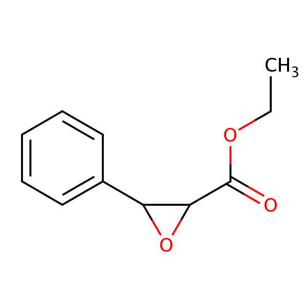 Ethyl 3-phenylglycidate structural formula