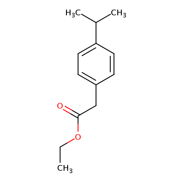 Ethyl 4-isopropylphenylacetate structural formula