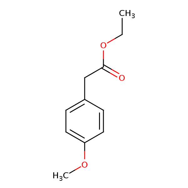 Ethyl 4-methoxyphenylacetate structural formula