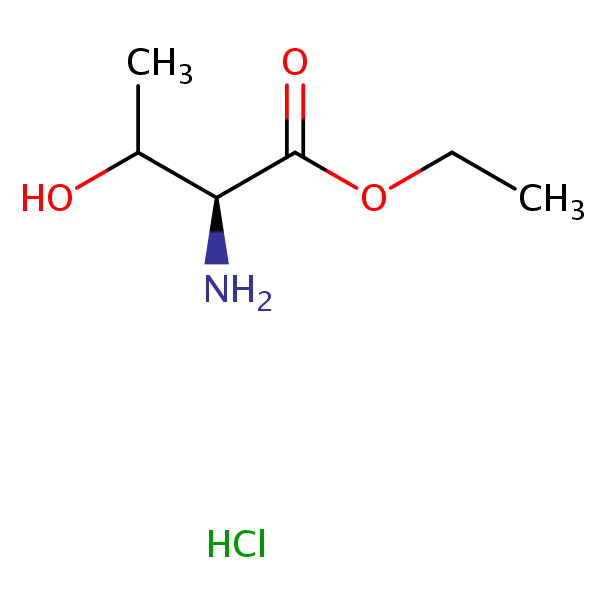 Ethyl DL-threoninate hydrochloride structural formula