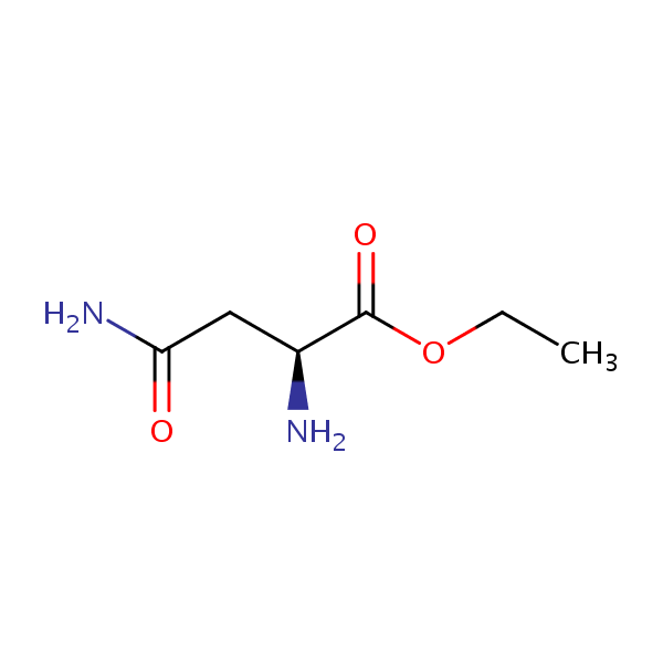 Ethyl L-asparaginate structural formula