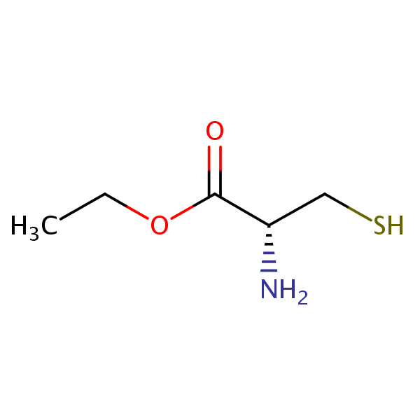 Ethyl L-cysteinate structural formula