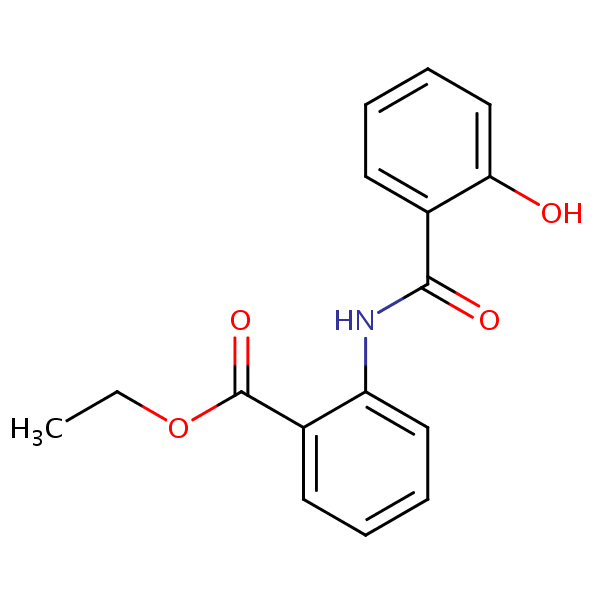 Ethyl N-salicyloylanthranilate structural formula