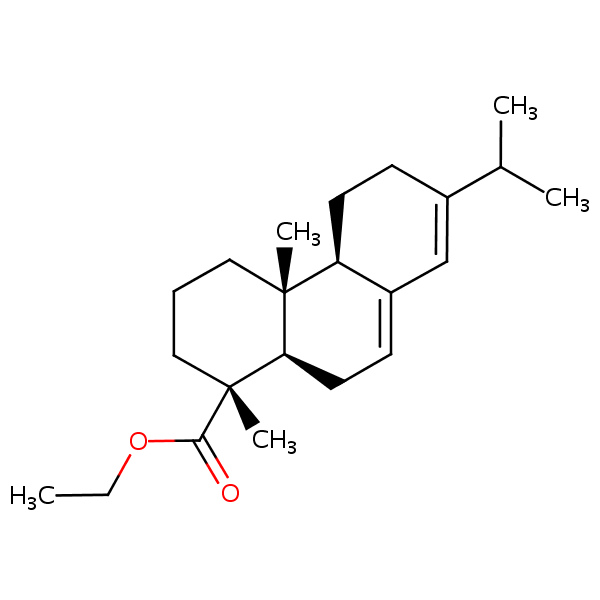 Ethyl abietate structural formula
