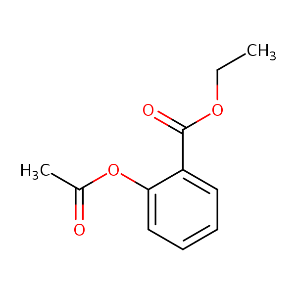 Ethyl acetylsalicylate structural formula
