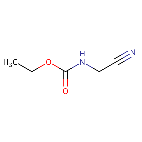 Ethyl (cyanomethyl)carbamate structural formula