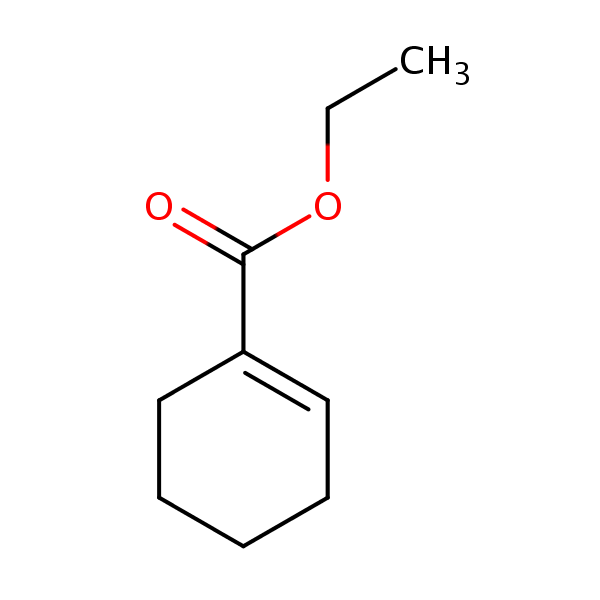 Ethyl cyclohexenecarboxylate structural formula