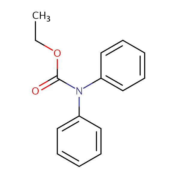 Ethyl diphenylcarbamate structural formula