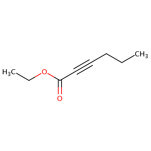 Ethyl hex-2-ynoate structural formula