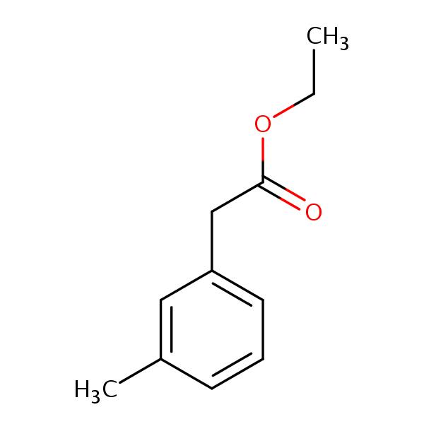 Ethyl m-tolylacetate structural formula