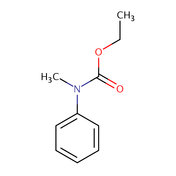 Ethyl methyl(phenyl)carbamate structural formula