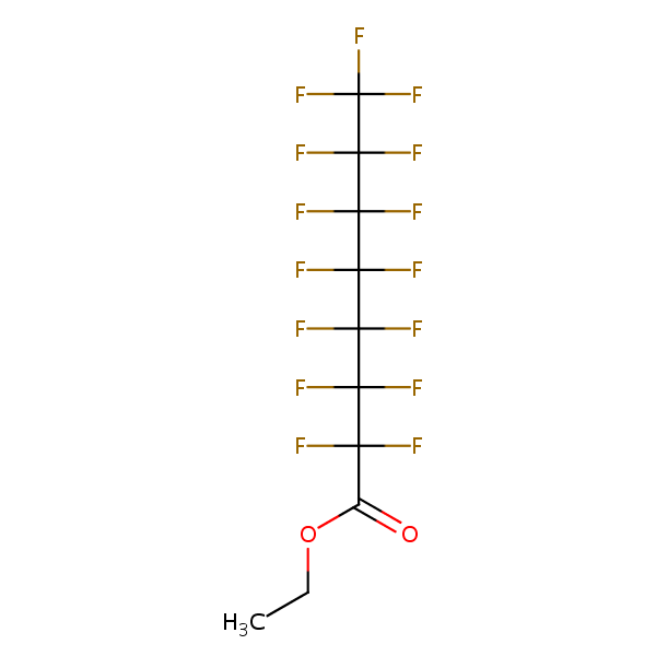 Ethyl perfluorooctanoate structural formula