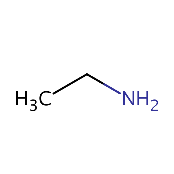 Ethylamine structural formula