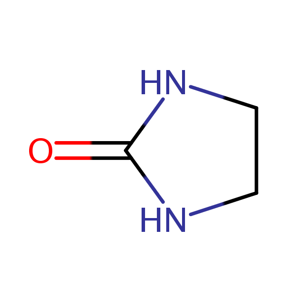 Ethylene urea structural formula