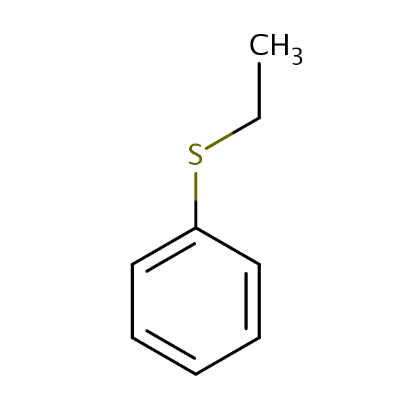 (Ethylthio)benzene structural formula