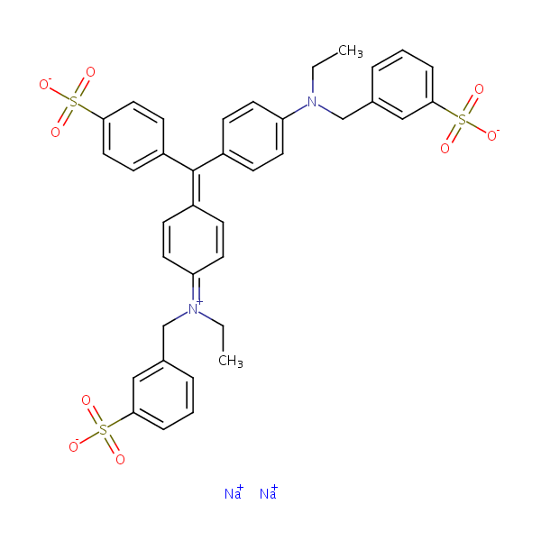 FD&C Green No. 2 structural formula