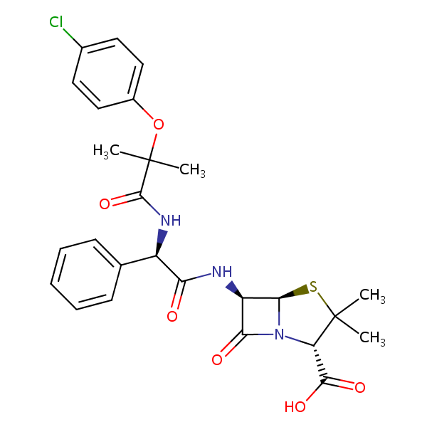 Fibracillin structural formula