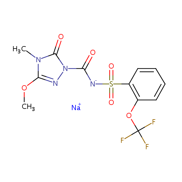 Flucarbazone-sodium structural formula